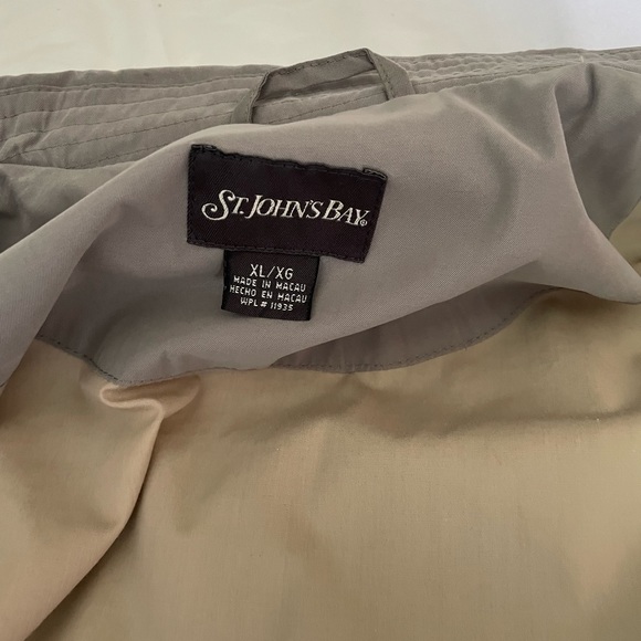 St. John’s Bay Mint Gray Silver XL Vintage Bomber Jacket - Picture 5 of 7